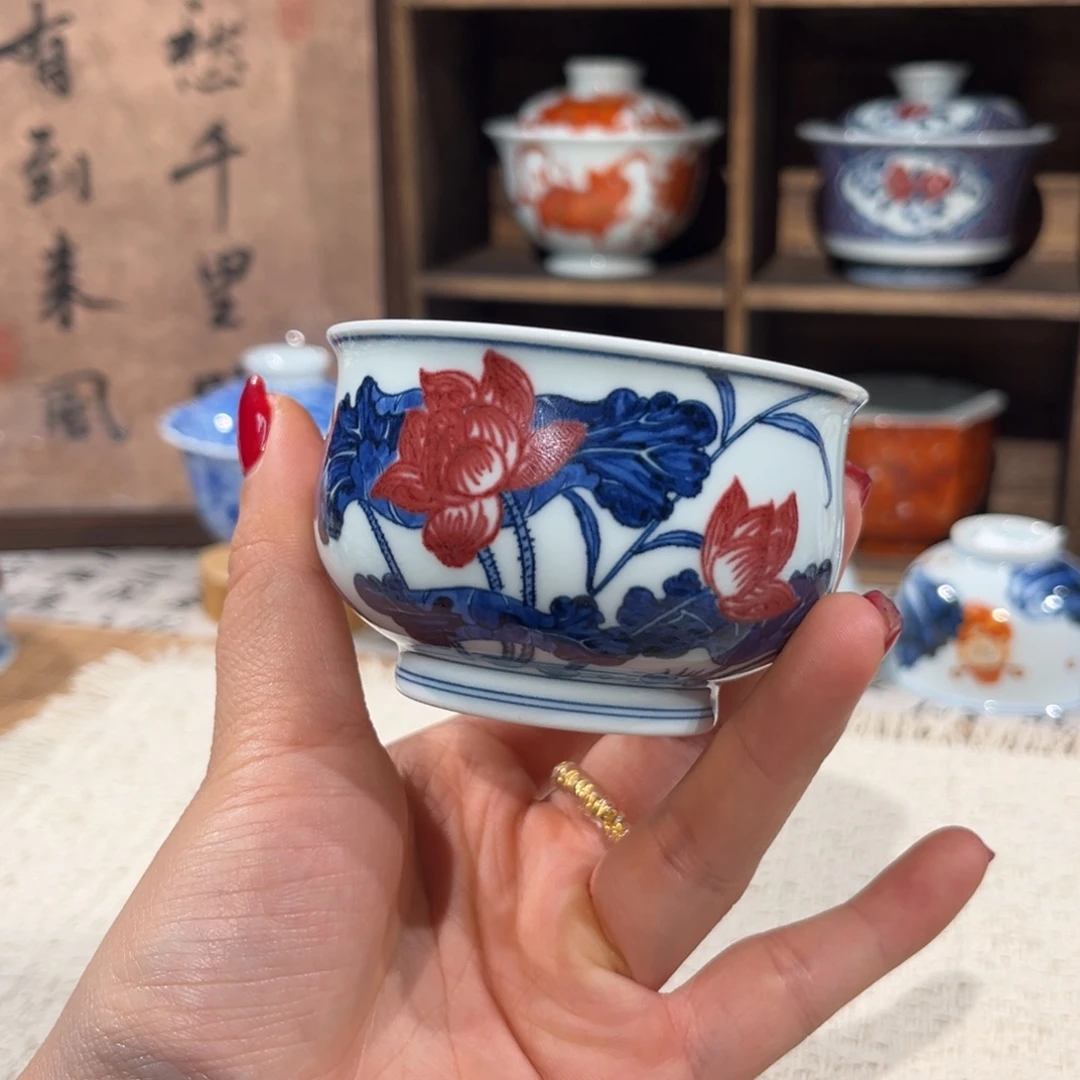 陶杯子景德镇陶瓷主人杯