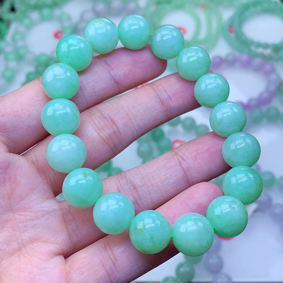 翡翠未镶嵌毛衣链卡12