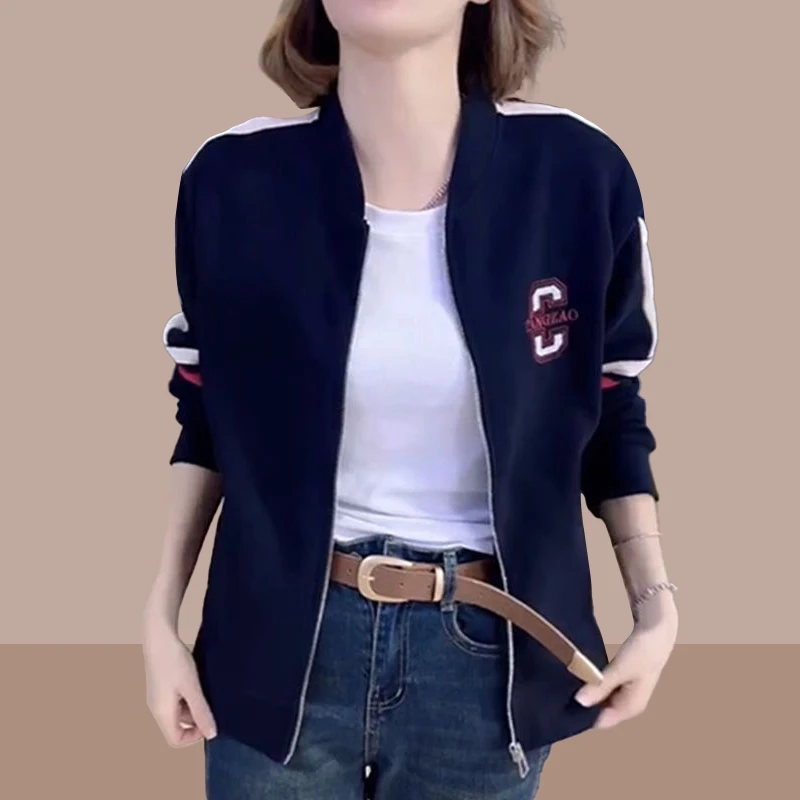 短外套女秋款外穿2025新款宽松大码胖mm显瘦休闲百搭时髦夹克上衣