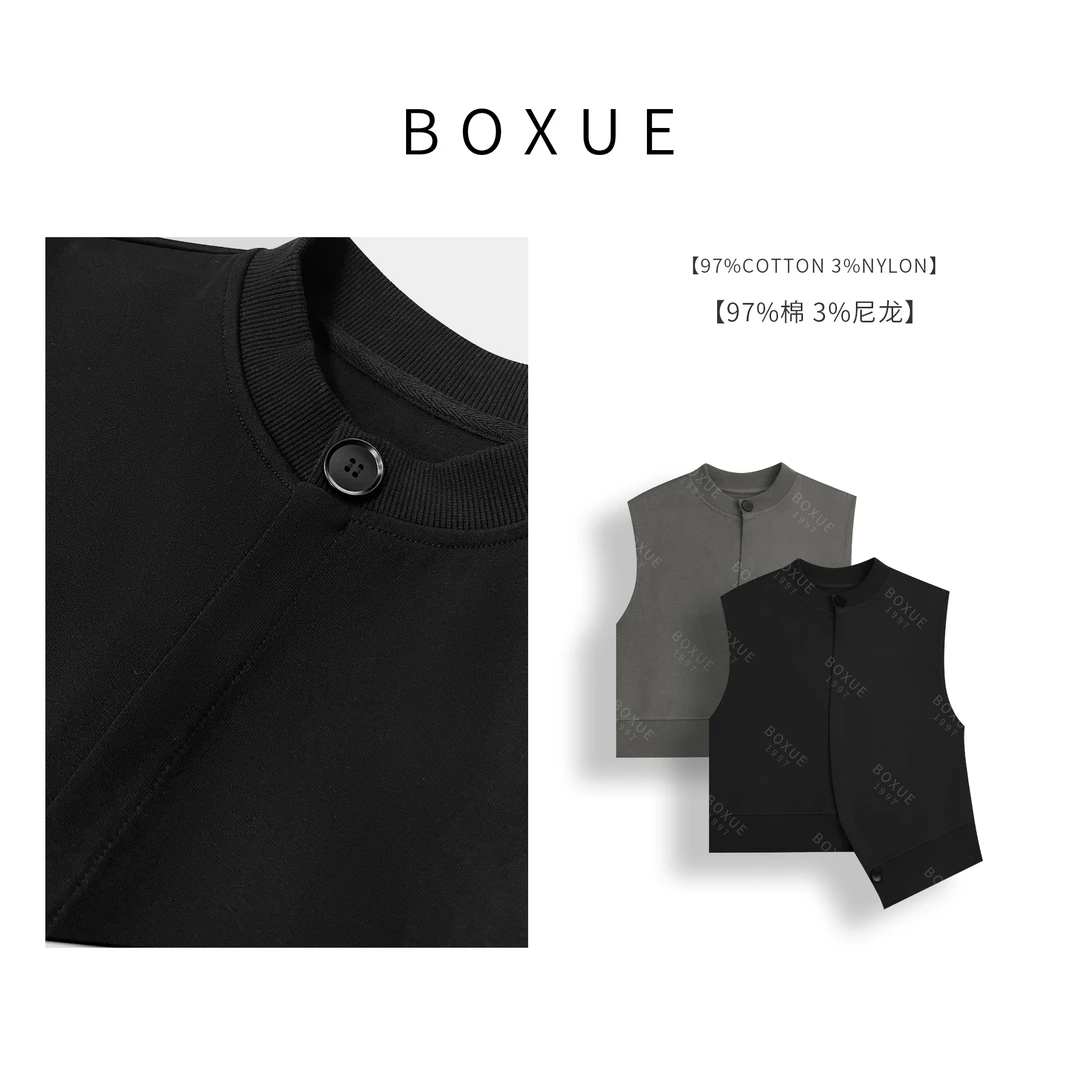 BOXUE “竹月” 2025春新款高级轻奢马夹 外套#241217W76