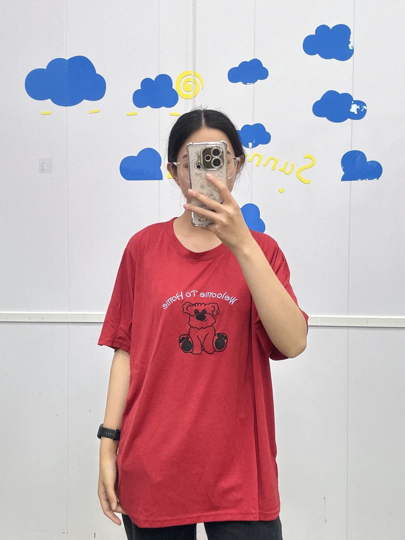 [处理]夏季新款大码休闲时尚舒适宽松潮流可爱短袖女（290）