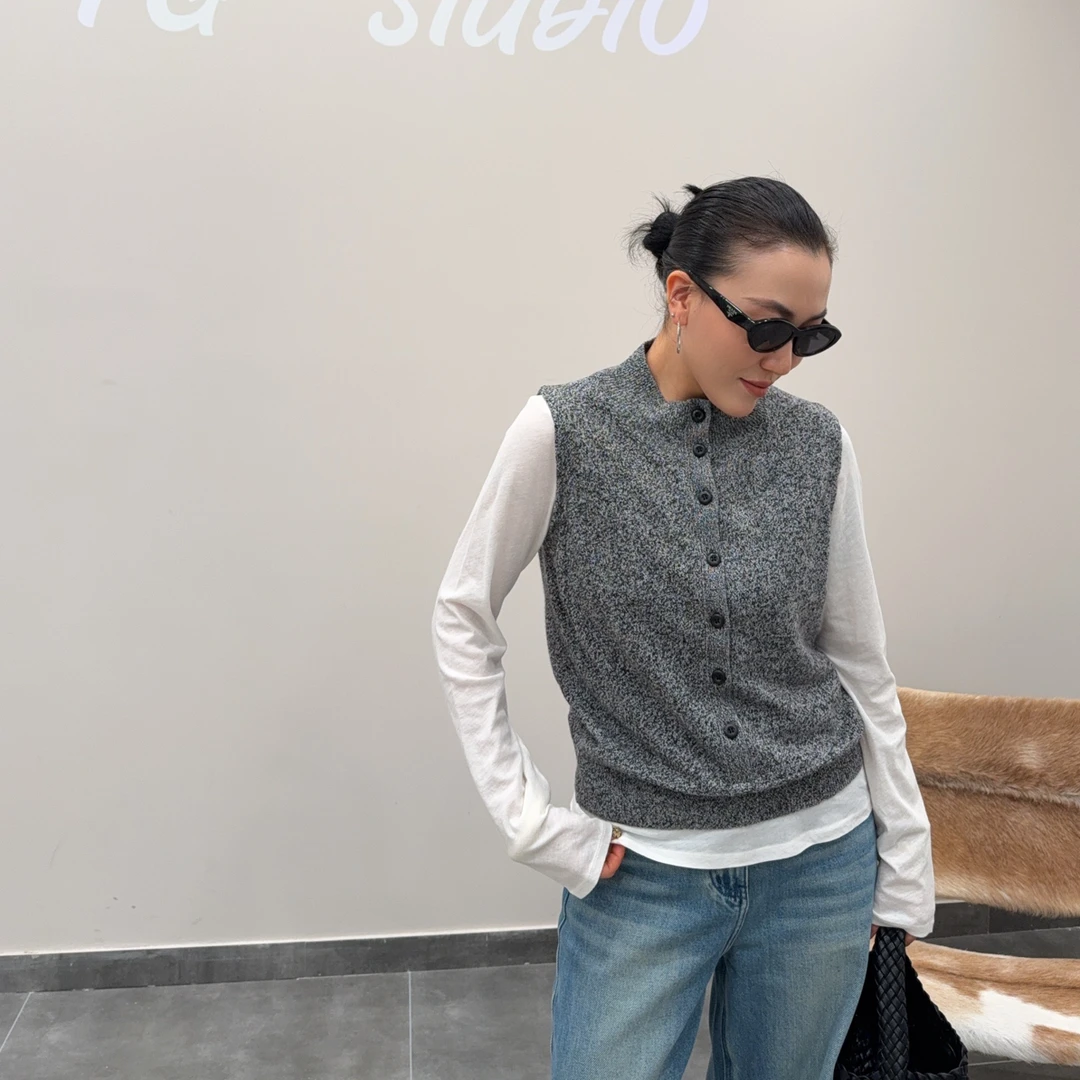 FG·STUDIO 立领纽扣马甲