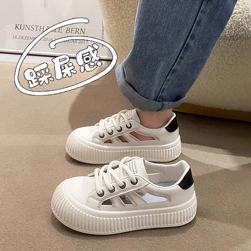 秋冬镂空百搭学生板鞋小白鞋M13