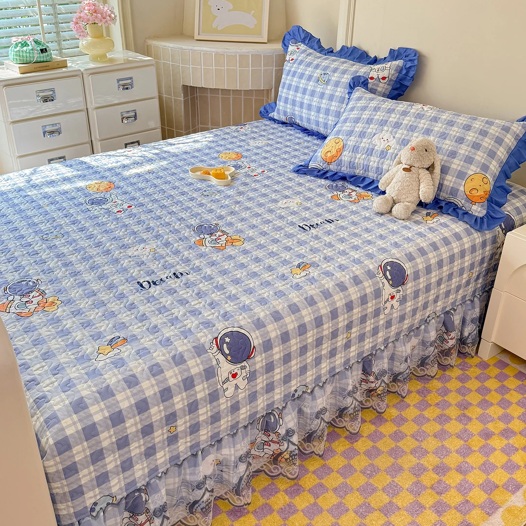 卡通纯棉榻榻米床盖加厚夹棉防滑榻榻米铺盖炕盖四季通用可定制