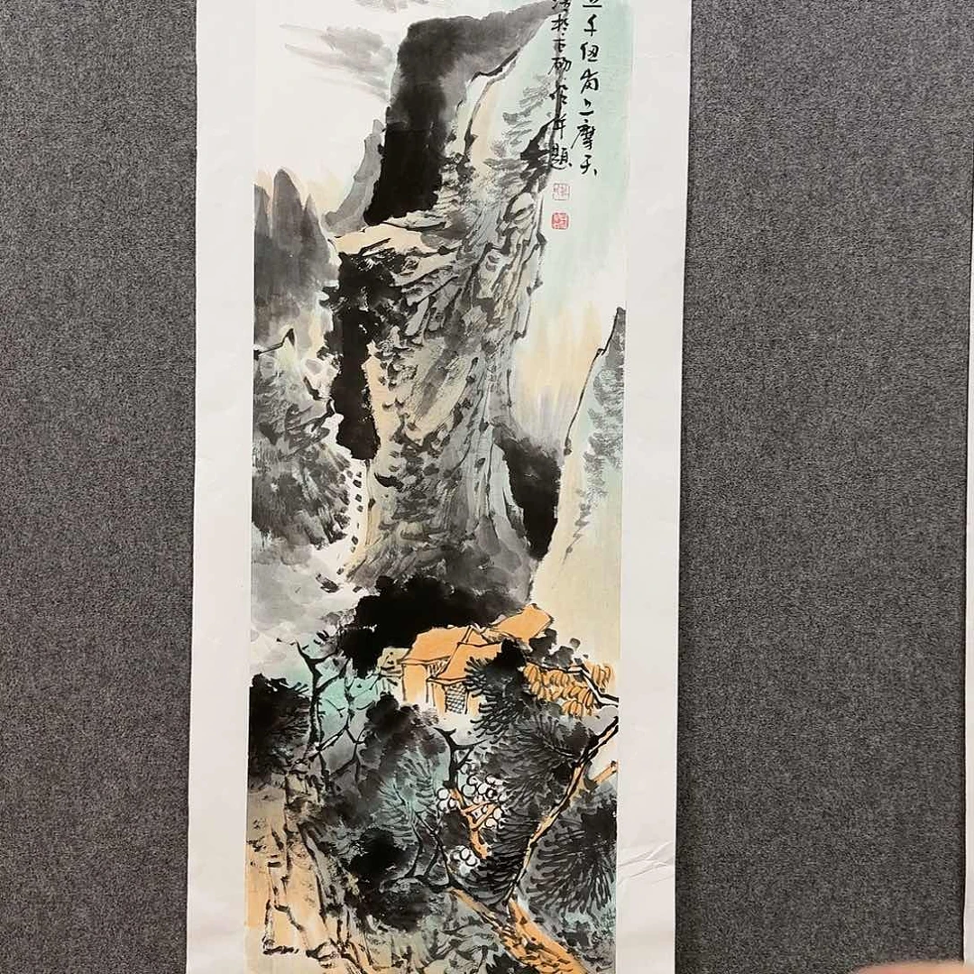 国画杜浩老师手绘山水作品