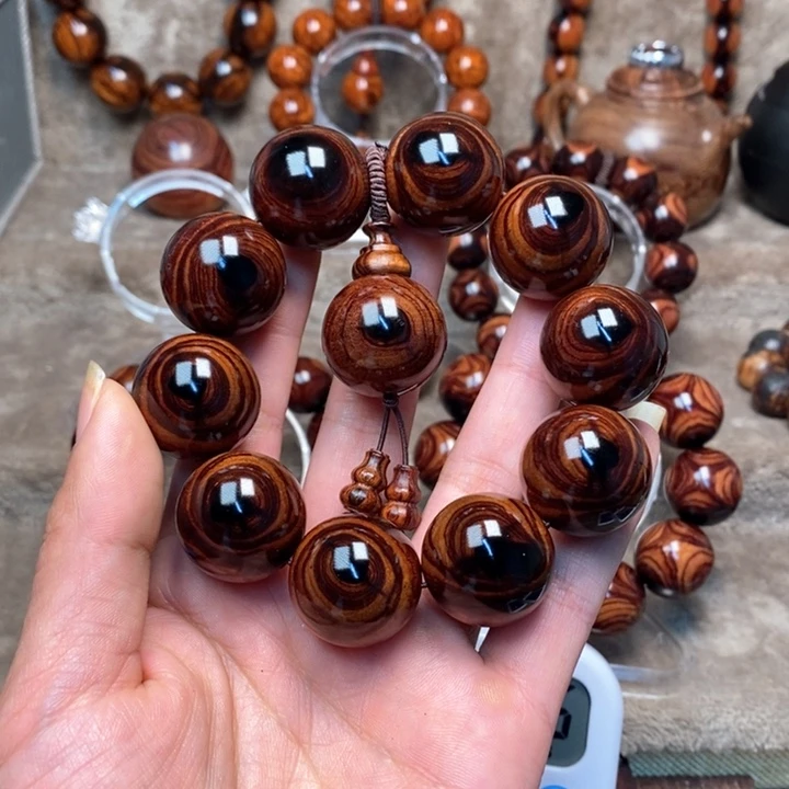 黄花梨/降香黄檀猎*紫油梨成品加工手串