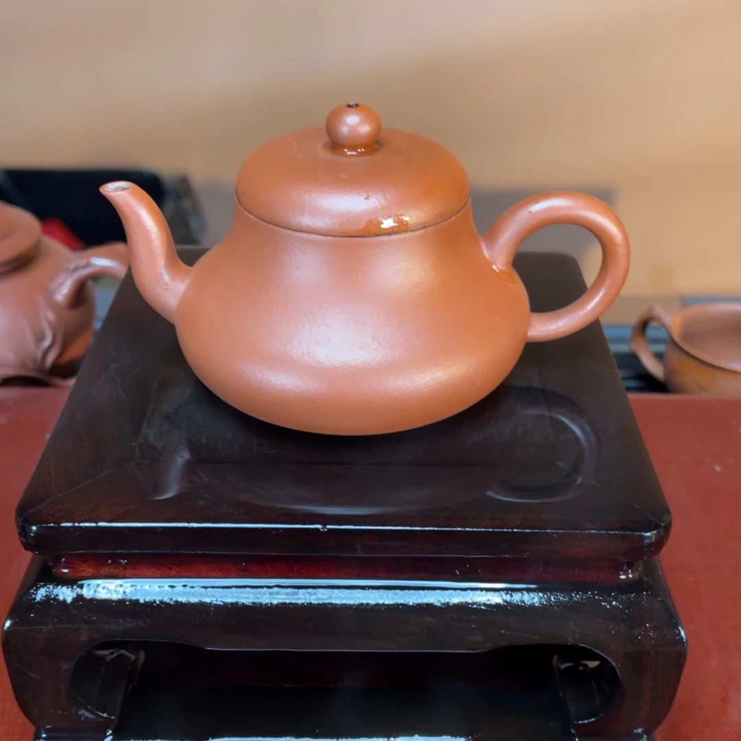 紫砂茶壶高端145cc大红泥君德