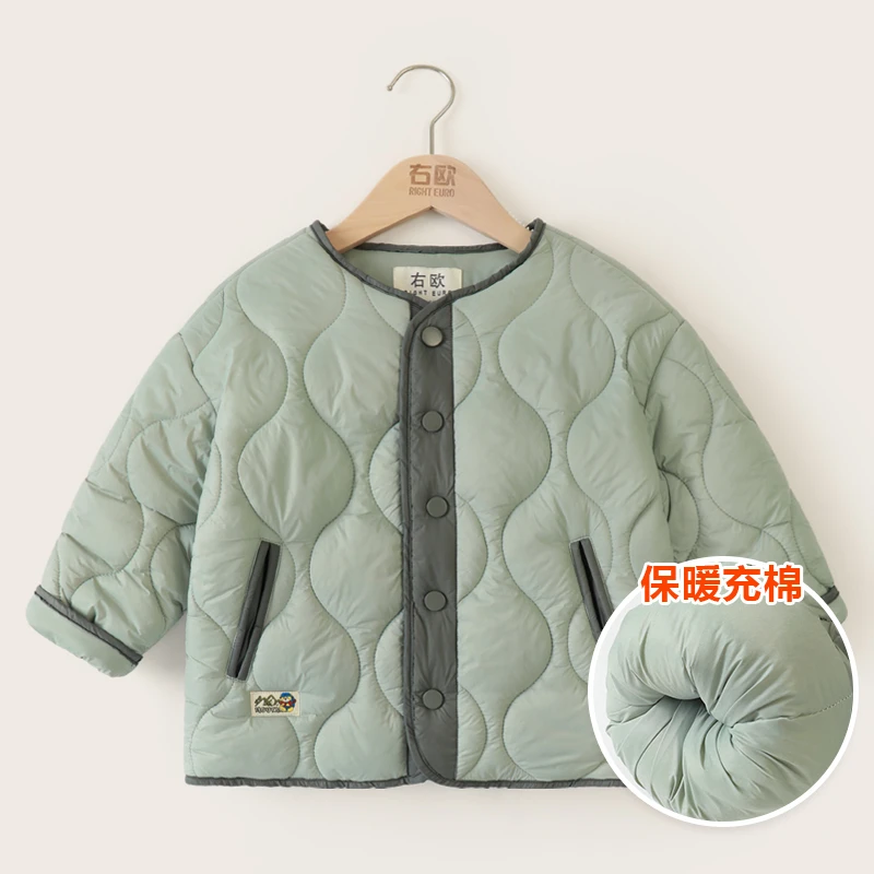 男童休闲轻薄棉衣外套冬款婴儿童宝宝小童加厚棉袄棉服洋气U15226