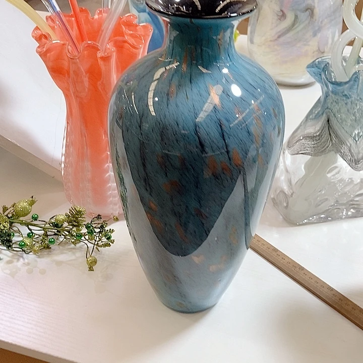 琉璃琉璃花瓶高度39厘米6厘米