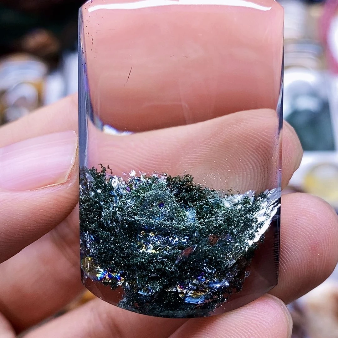 水晶摆件未镶嵌夜*?摆件