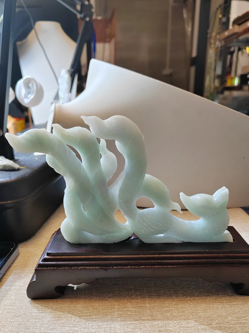 翡翠超大号狐狐大吊坠