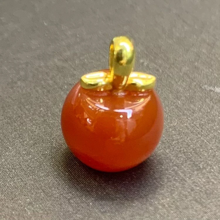 18K金苹果吊坠,不赠链（多样性发一）