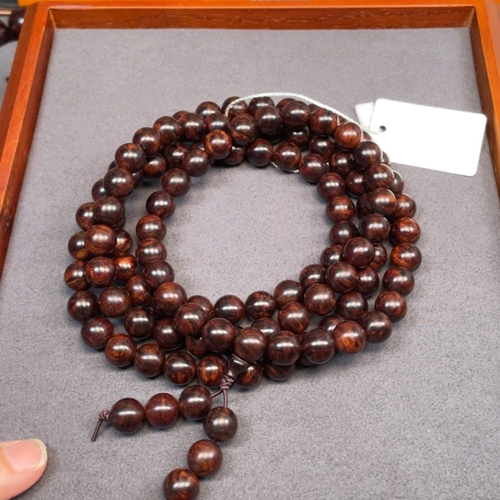 黄花梨/降香黄檀手串/手链清**有海南黄花梨爆满留疤10