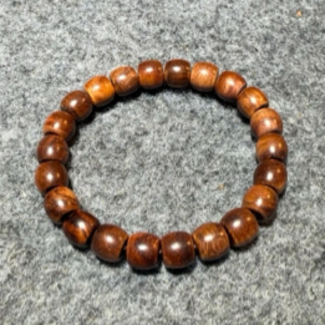 天然海南黄花梨手串8mm*9mm油梨文玩老型木制手串