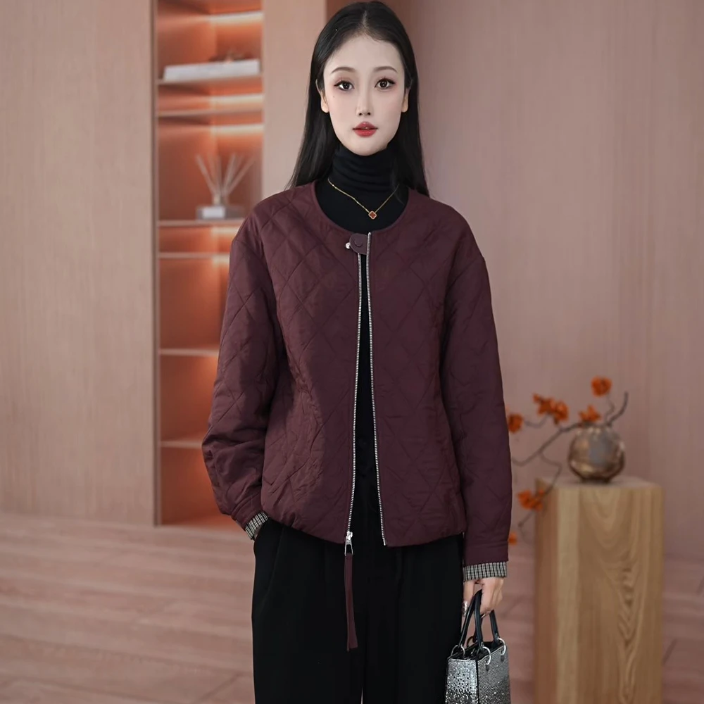 2025年春季新款气质优雅时尚百搭减龄洋气休闲外套M-4XL