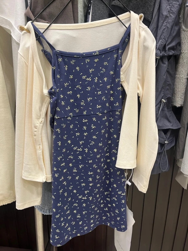 2025  夏款 两件套碎花裙120-170