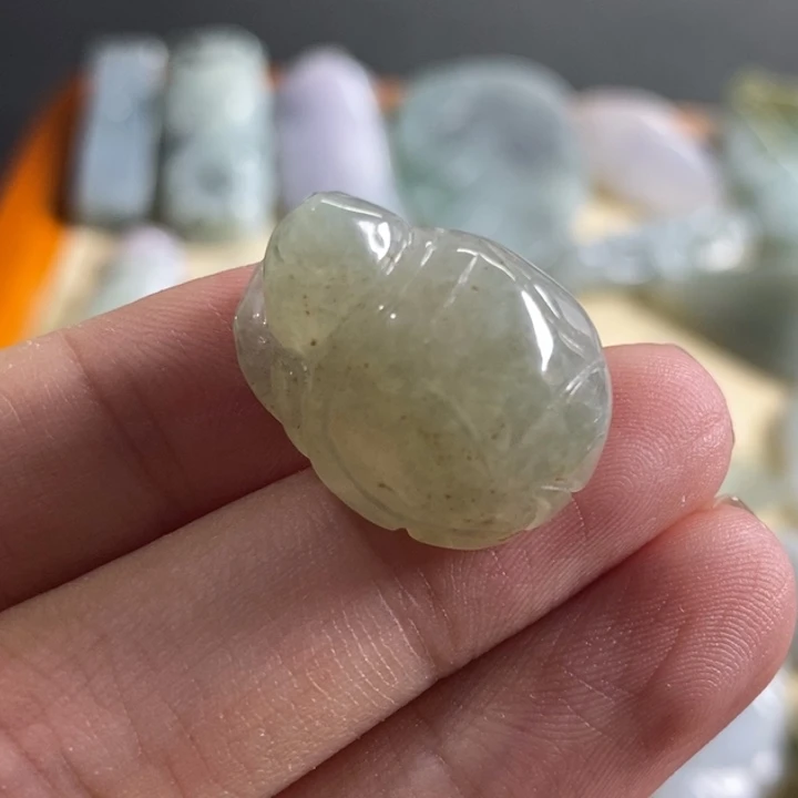 翡翠未镶嵌颈饰天然翡翠20号长21