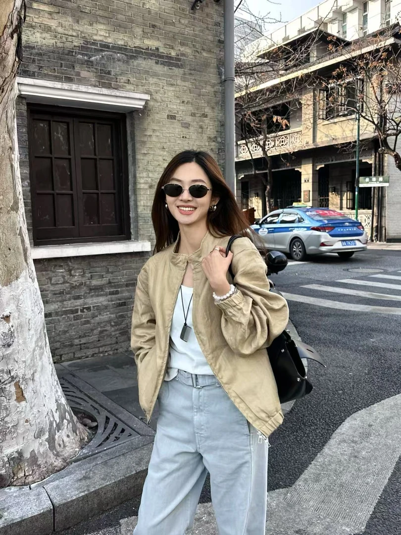 Ru『100%亚麻夹克』老钱干部舒适商务休闲夹克外套LD4293-2