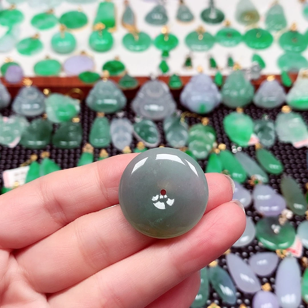 翡翠未镶嵌颈饰天然翡翠A货