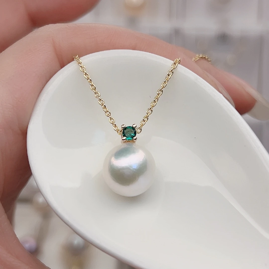 淡水珍珠未镶嵌吊坠(赠链)