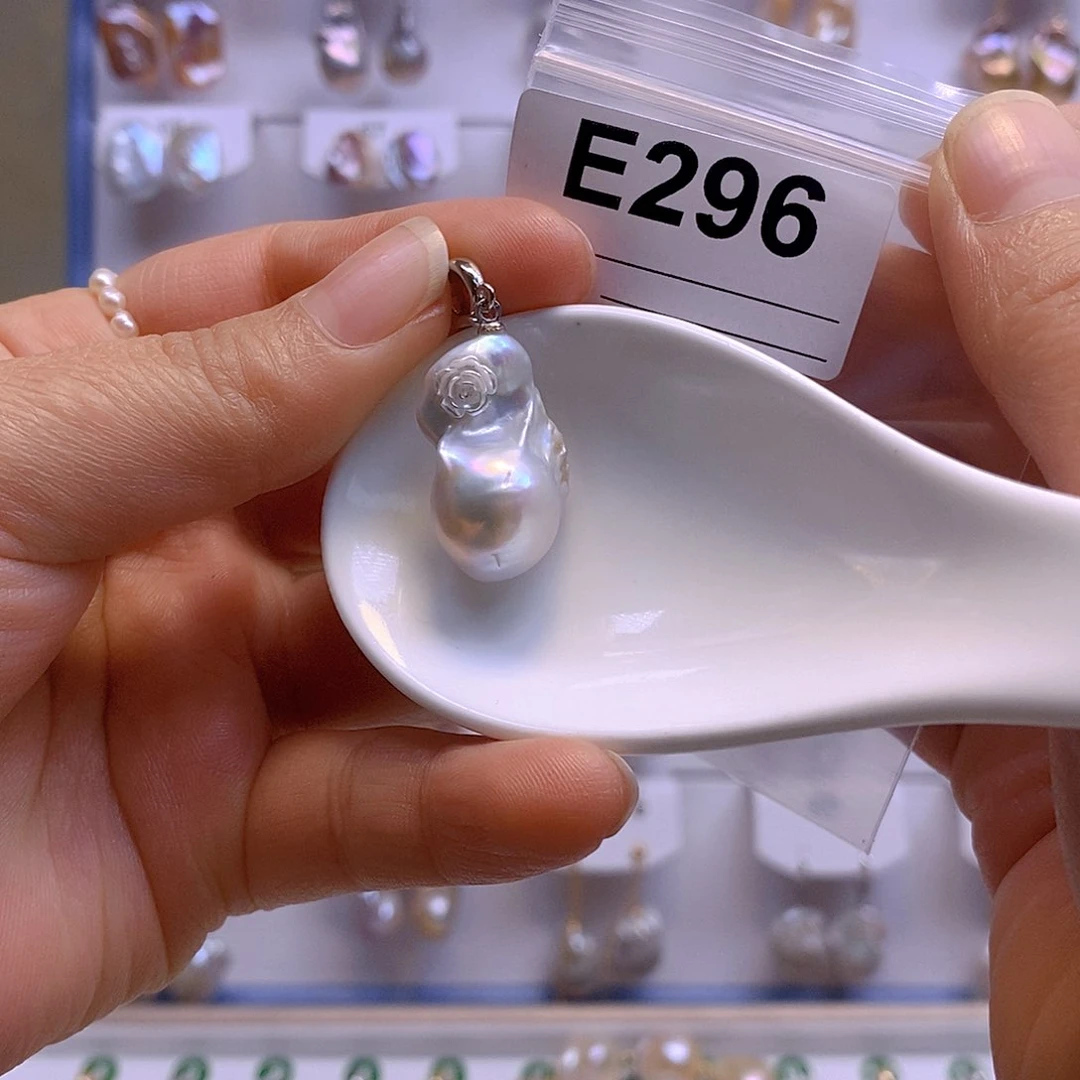 淡水珍珠颈饰银S925镶嵌