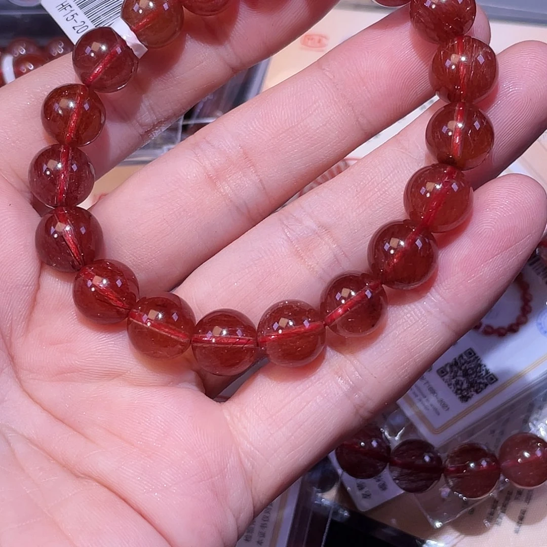 未镶嵌手链发晶红发晶手串A10