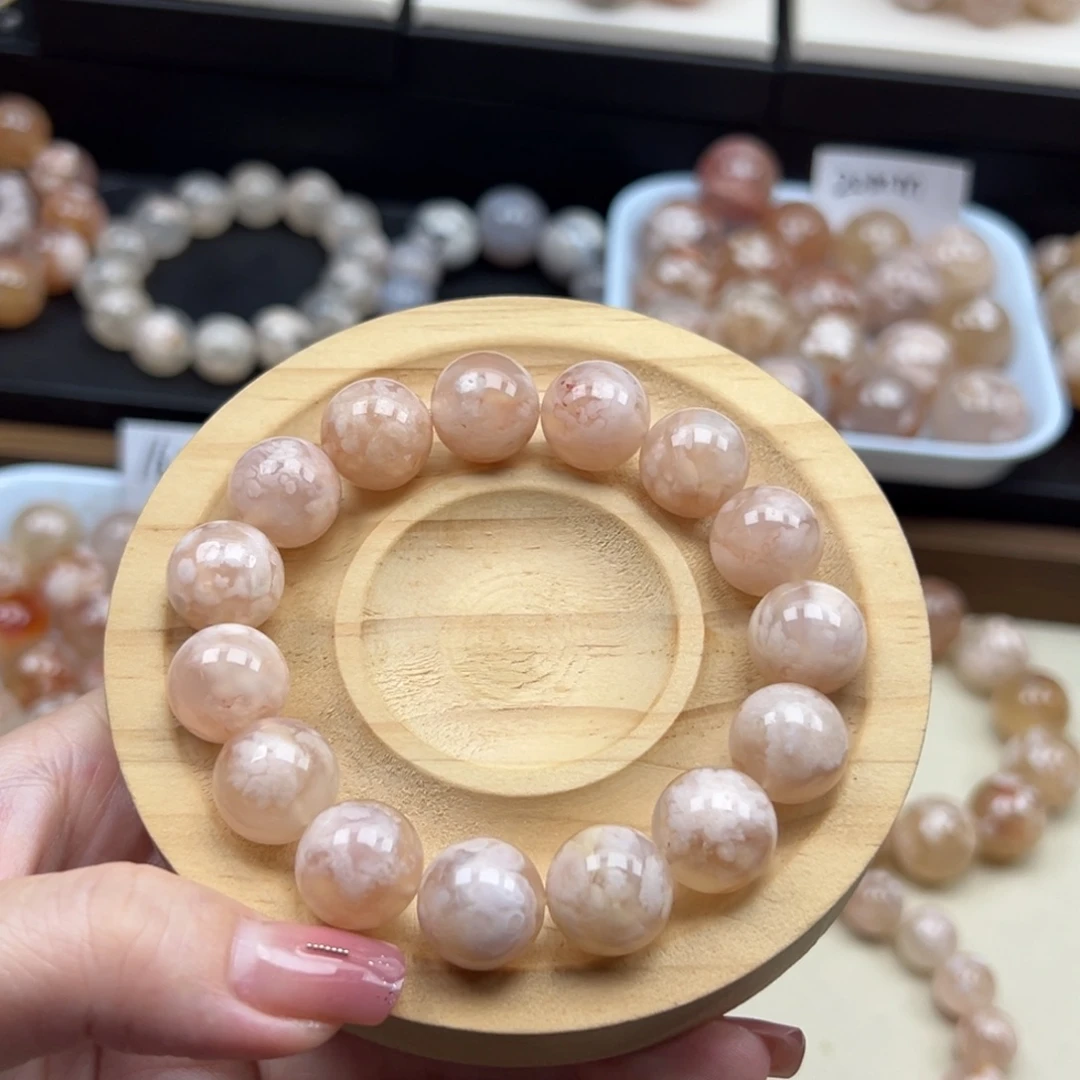 未镶嵌手链玛瑙/玉髓13mm 满粉94