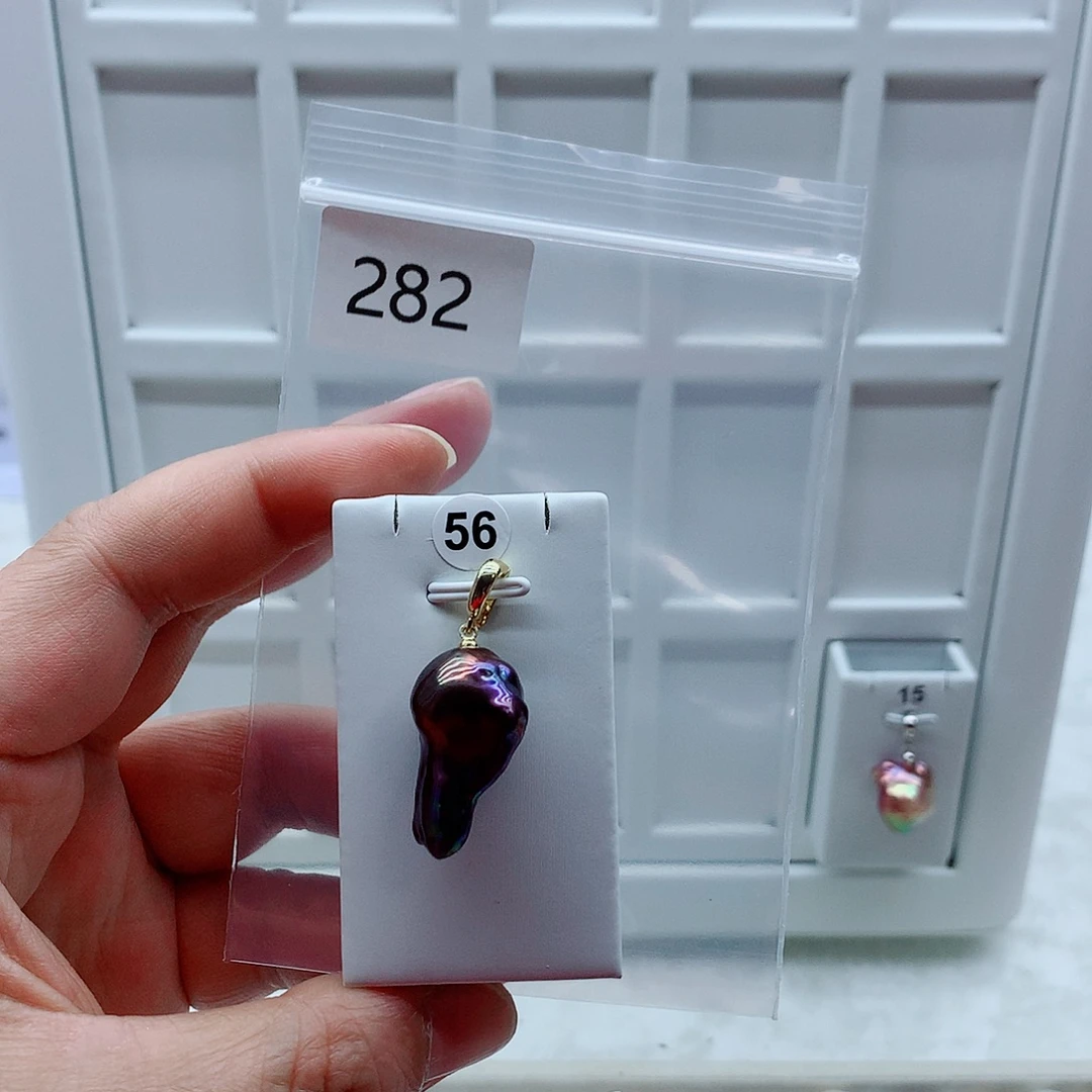 合金淡水珍珠吊坠(不含链)