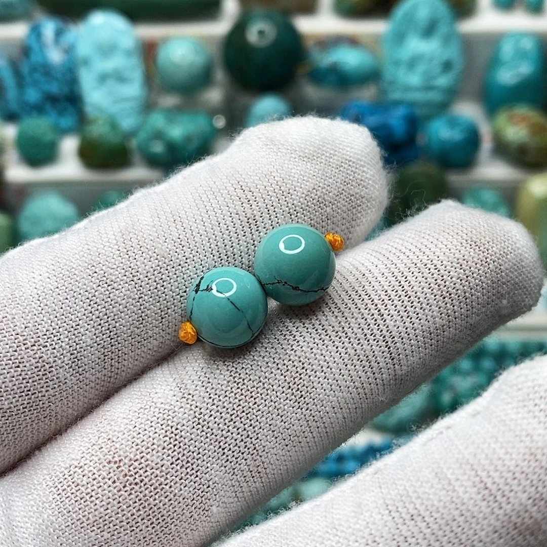 地***包绿松石未镶嵌天然原矿 地大质检