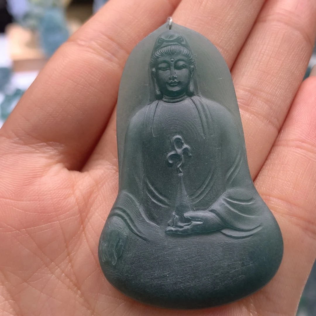 定制翡翠未镶嵌戴****?毛货不退不换