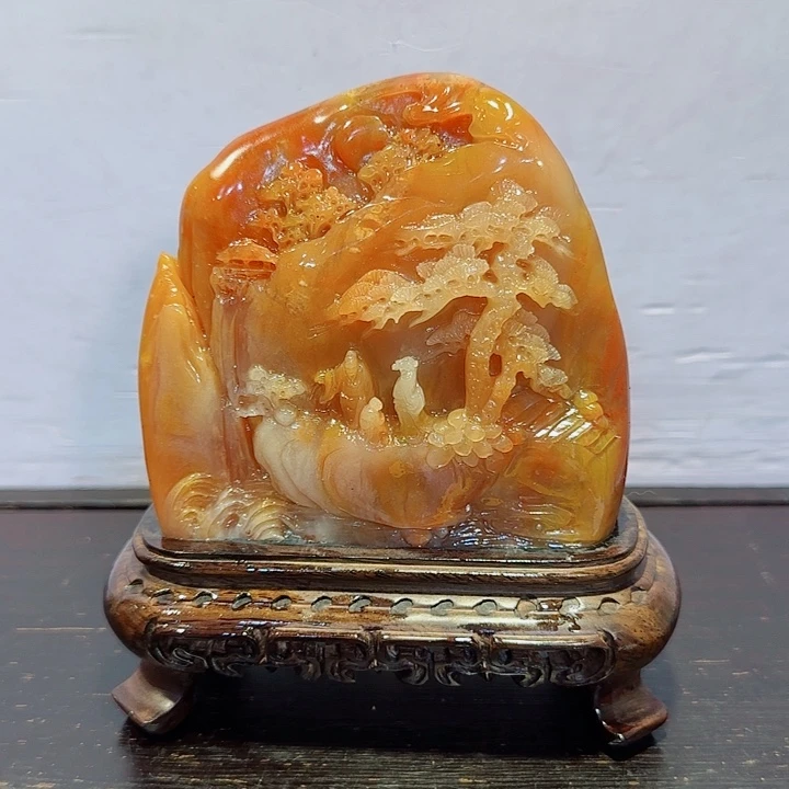 乌***）寿山石寿山石摆件精品