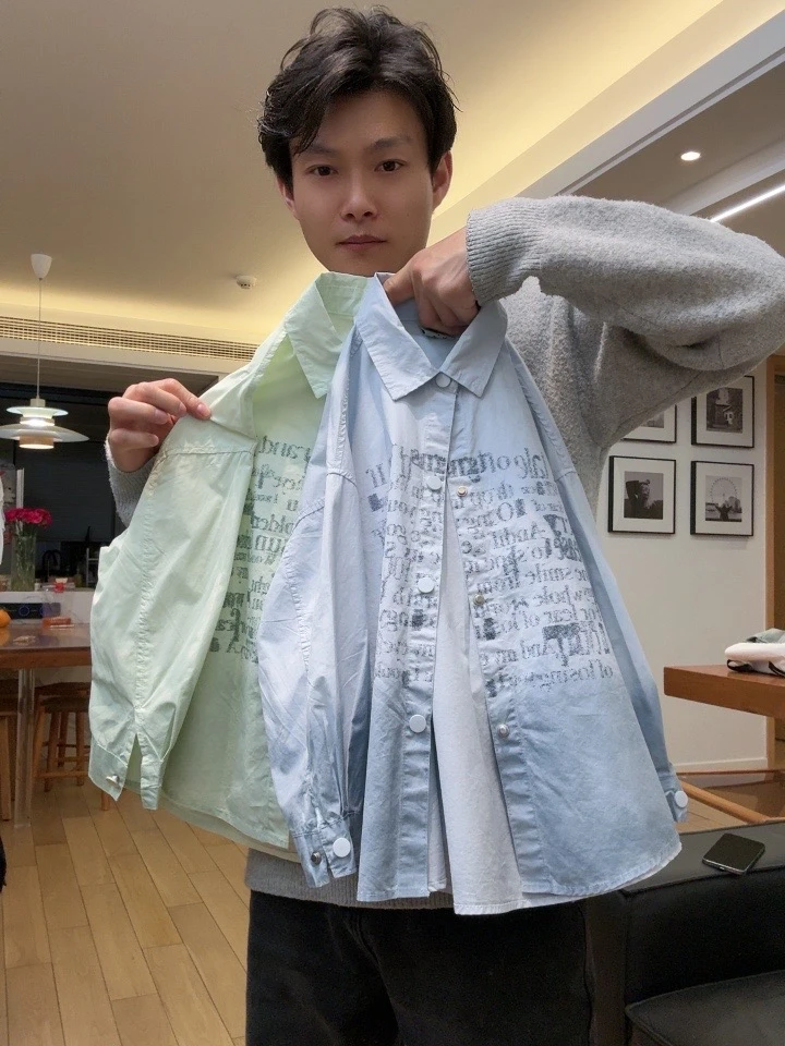 男童纯棉衬衫春秋长袖儿童水洗寸衣男孩潮帅气春装新款春款衬衣男