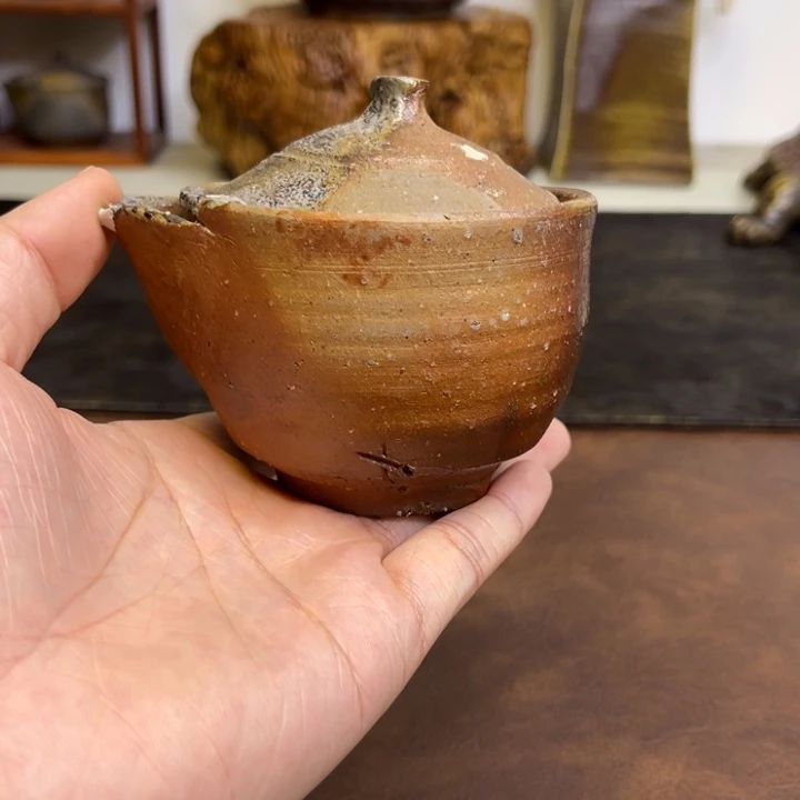 备前烧作品藤原建，微瑕
