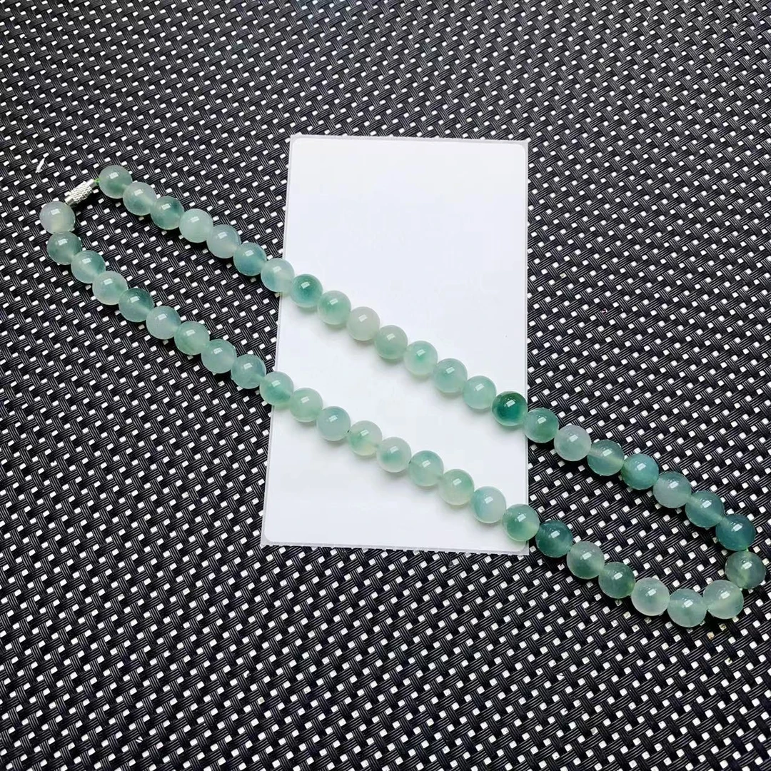 [聚小石]A1462蓝飘花项链10M