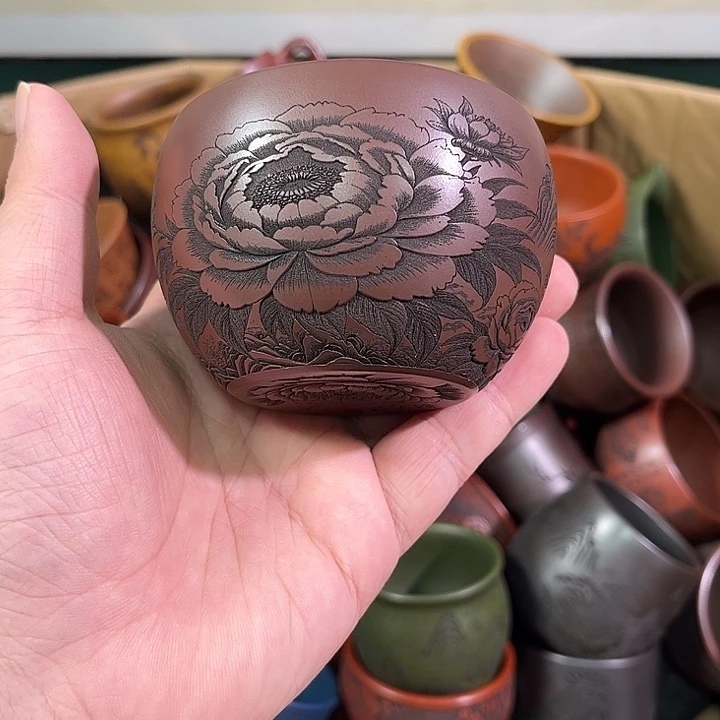 茶杯紫砂全手工紫砂主人杯