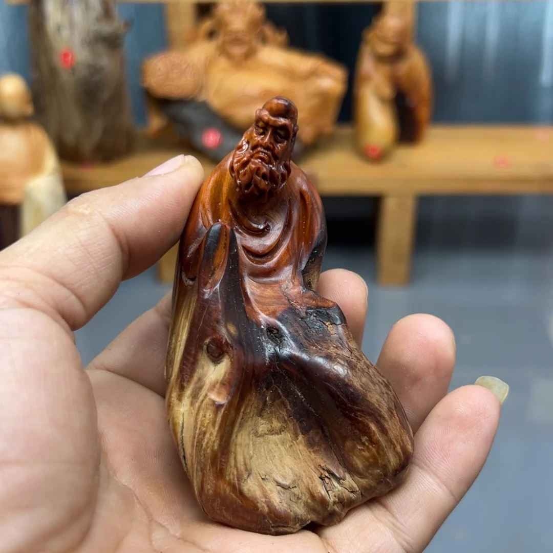 云***起木崖柏木摆件手把件