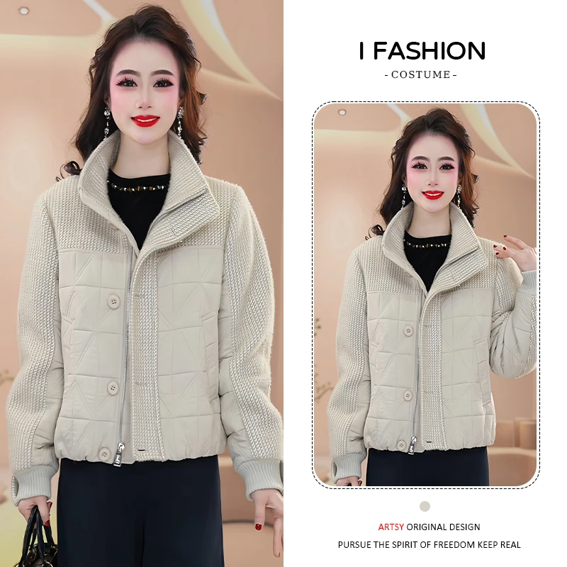 短款女士棉服2025冬季新款时尚气质洋气显瘦百搭加厚保暖棉袄外套