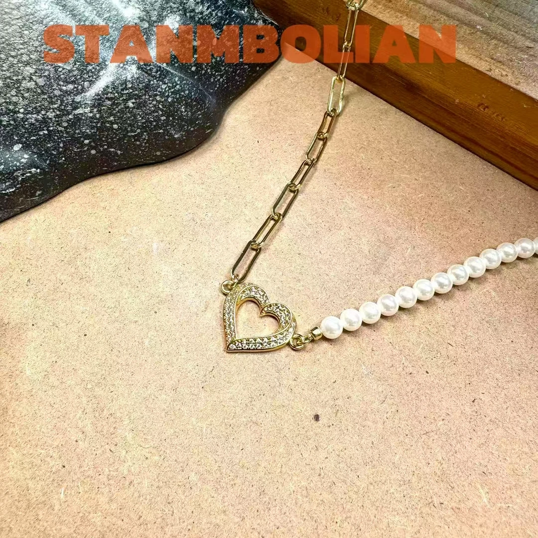 项链 正品STAMBOLIAN 布契AB款爱心项链QDS009