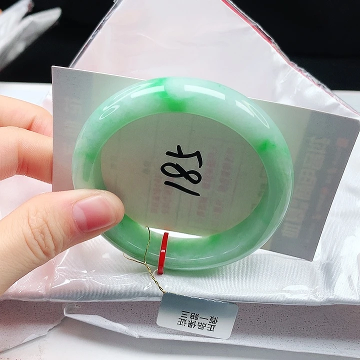 翡翠手镯未镶嵌缅甸天然a货手镯53