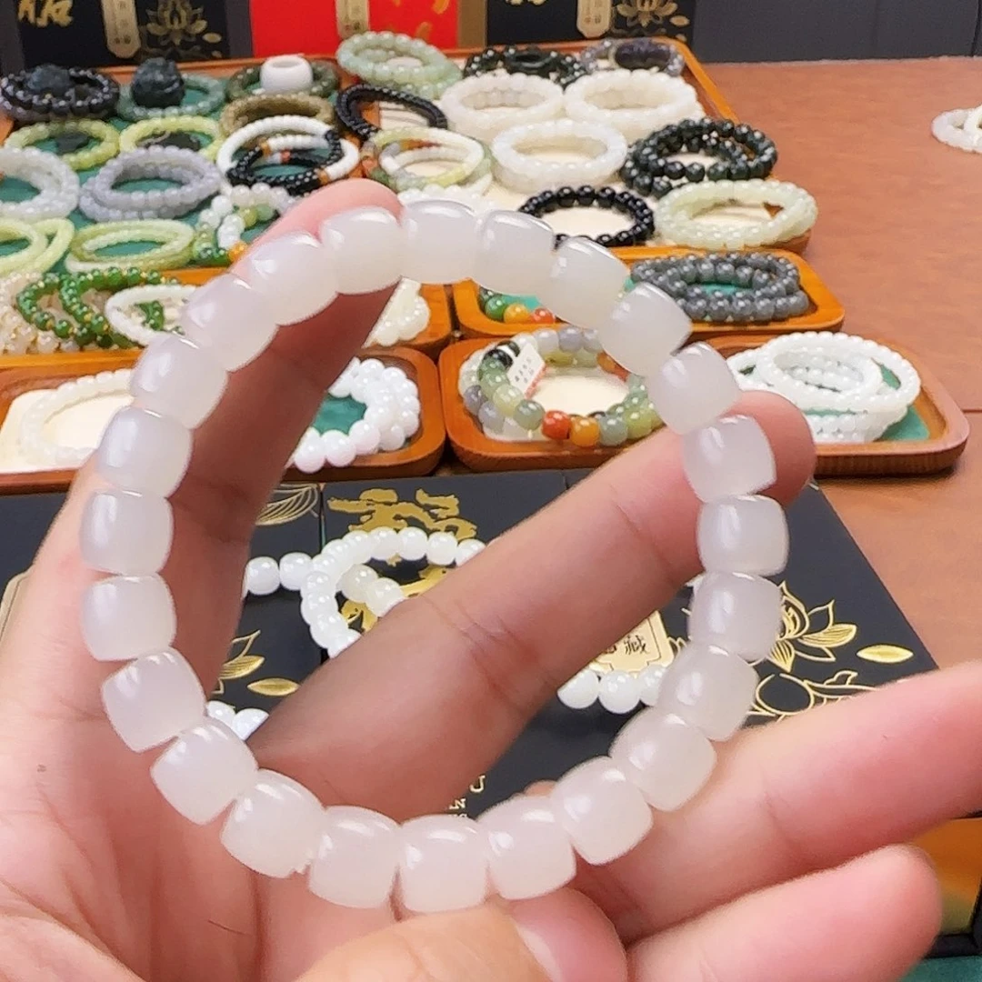 和田玉未镶嵌手链