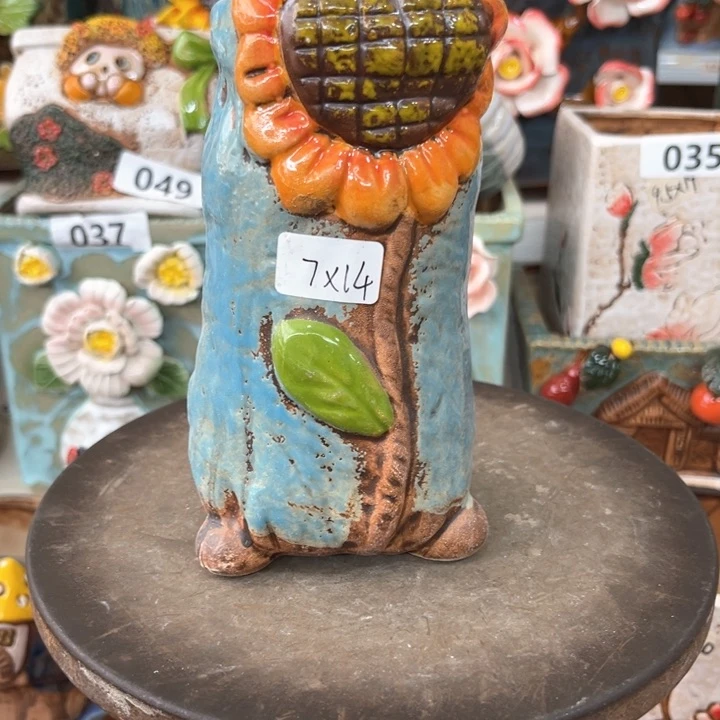 紫砂花盆粗陶材质多肉花盆