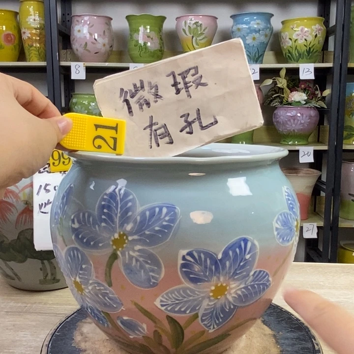 景德镇高温陶瓷花盆