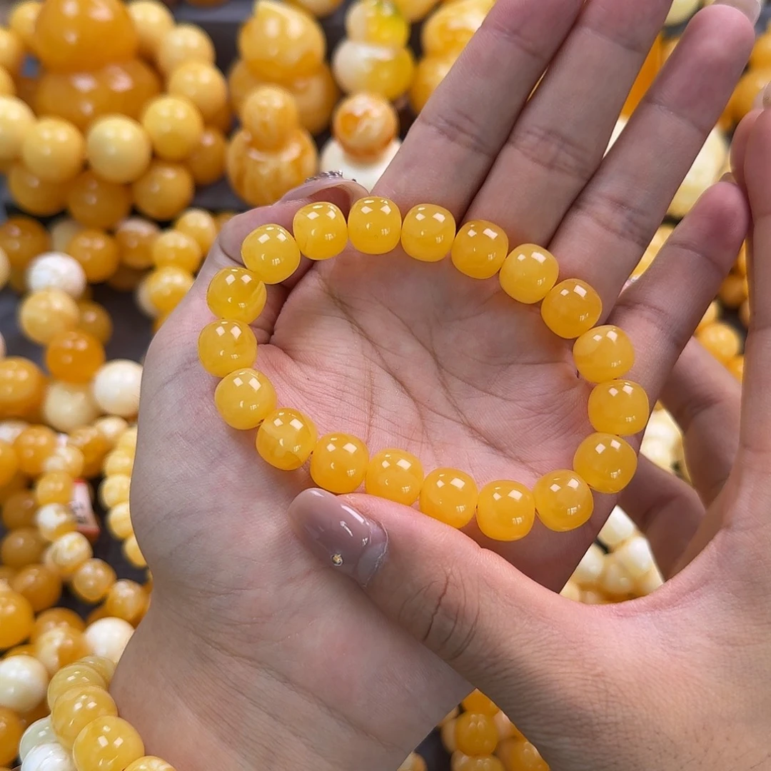 蜜蜡未镶嵌珠宝奇石同料12mm