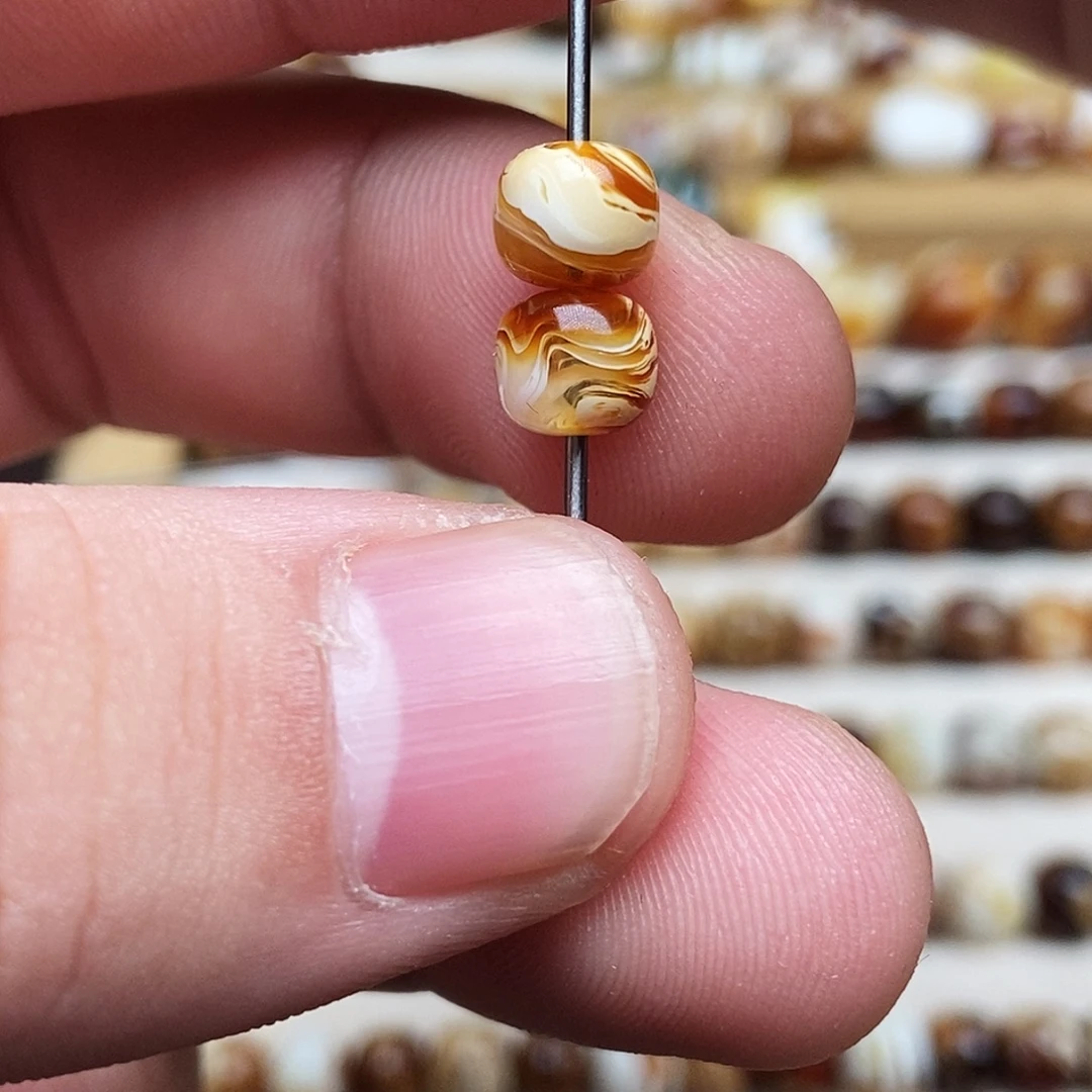 —***琥珀未镶嵌珠宝奇石7.0mm