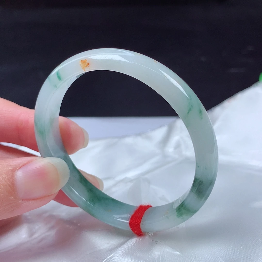 翡翠未镶嵌手镯54贵妃t19701