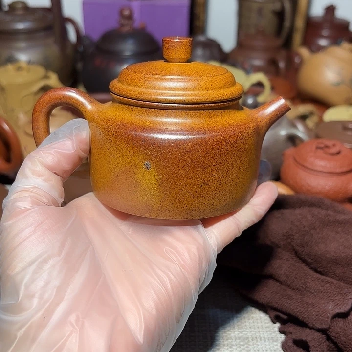 紫砂茶壶原矿宜兴紫砂微瑕