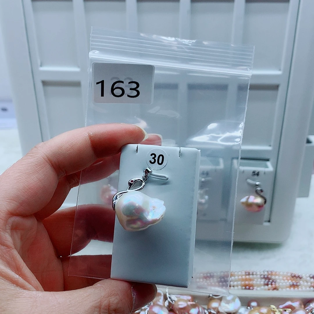 合金吊坠(不含链)淡水珍珠