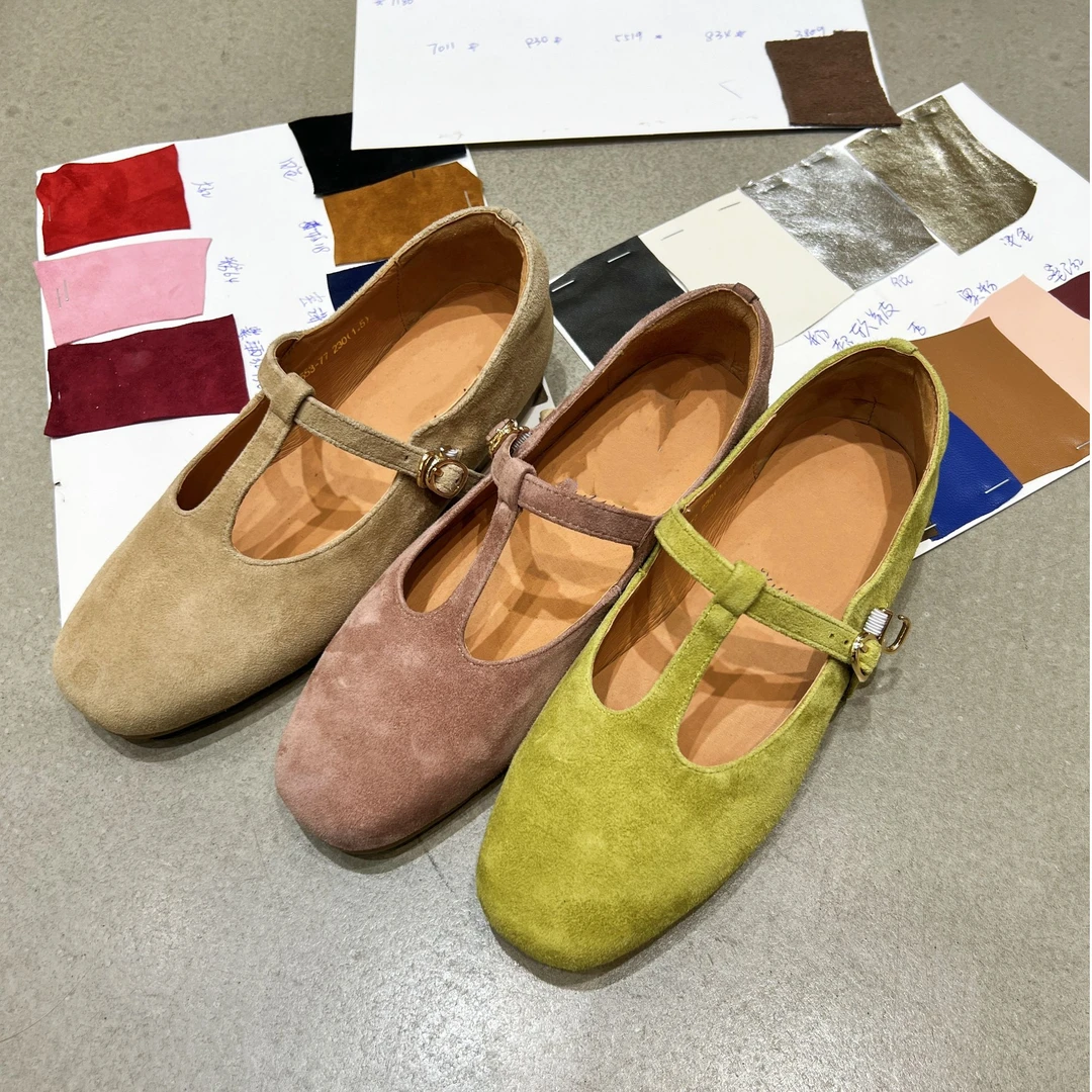 【怦然心动】平底优雅T字带玛丽珍经典百搭丁字带浅口小单鞋