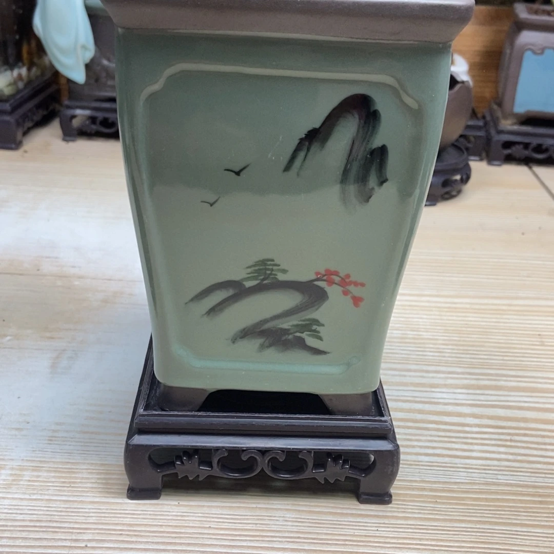 瓷片陶瓷花盆陶瓷艺术