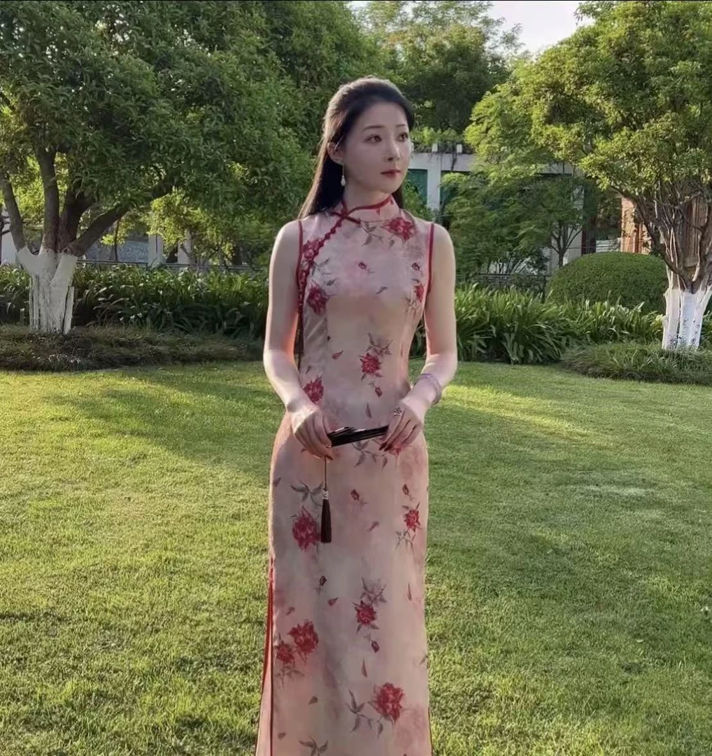 【花间集】绝美新中式淑女范旗袍2025新款春季年轻女高端旗袍